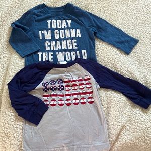 Long Sleeve Shirt Bundle 12-18M